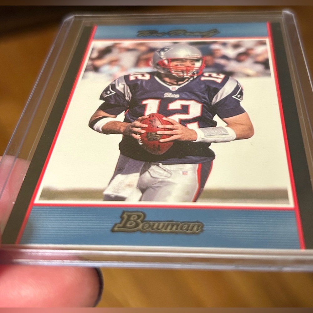 Tom Brady 2007 Topps Bowman BLUE /500 Football Card - Picture 4 of 6
